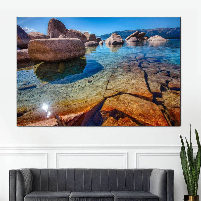 Lake Tahoe Stones Wall Art