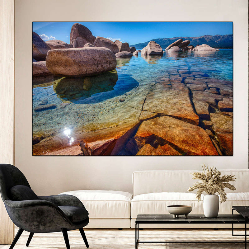 Lake Tahoe Stones Wall Art