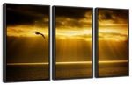 Golden Ocean Sky Wall Art