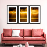 Golden Ocean Sky Wall Art