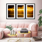 Golden Ocean Sky Wall Art