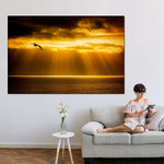 Golden Ocean Sky Wall Art