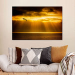 Golden Ocean Sky Wall Art
