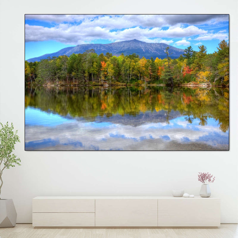 Mount Katahdin Lake Landscape Wall Art