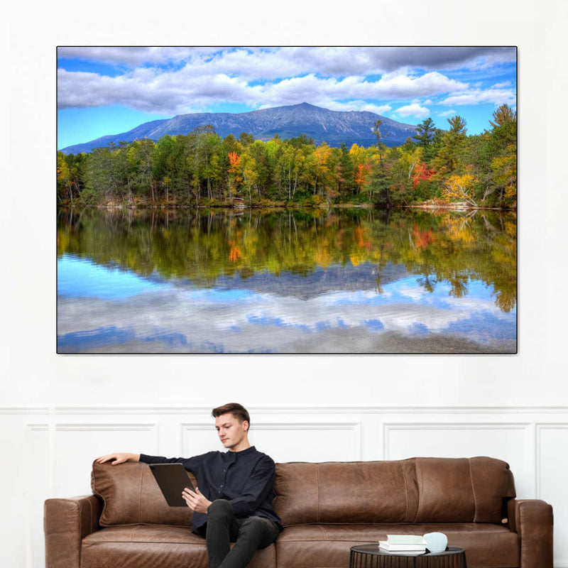 Mount Katahdin Lake Landscape Wall Art