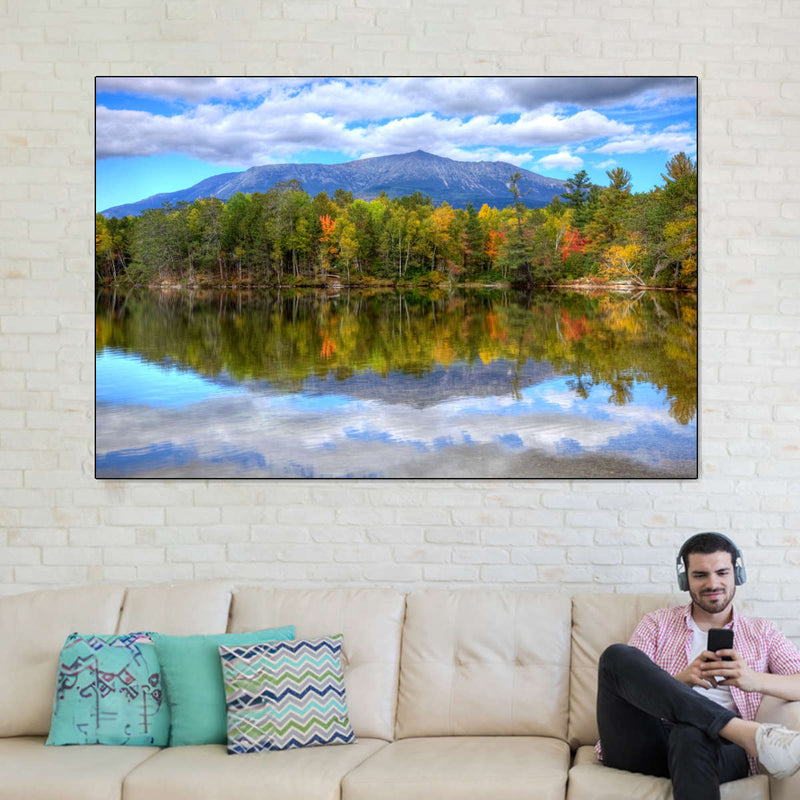 Mount Katahdin Lake Landscape Wall Art