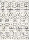 Navassa White/Gray Trellis Plush Rug