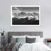 Monochrome Rocky Mountains Wall Art