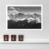 Monochrome Rocky Mountains Wall Art