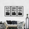 Monochrome Rocky Mountains Wall Art