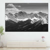 Monochrome Rocky Mountains Wall Art
