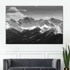 Monochrome Rocky Mountains Wall Art
