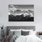 Monochrome Rocky Mountains Wall Art