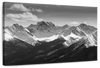 Monochrome Rocky Mountains Wall Art