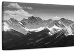 Monochrome Rocky Mountains Wall Art