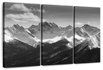 Monochrome Rocky Mountains Wall Art
