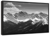 Monochrome Rocky Mountains Wall Art