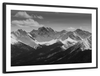 Monochrome Rocky Mountains Wall Art