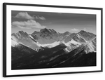 Monochrome Rocky Mountains Wall Art