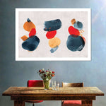 Watercolor Blotches Canvas Set Wall Art