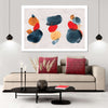 Watercolor Blotches Canvas Set Wall Art