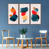Watercolor Blotches Canvas Set Wall Art