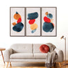 Watercolor Blotches Canvas Set Wall Art