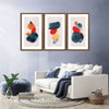 Watercolor Blotches Canvas Set Wall Art