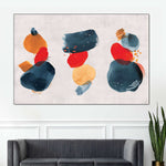 Watercolor Blotches Canvas Set Wall Art