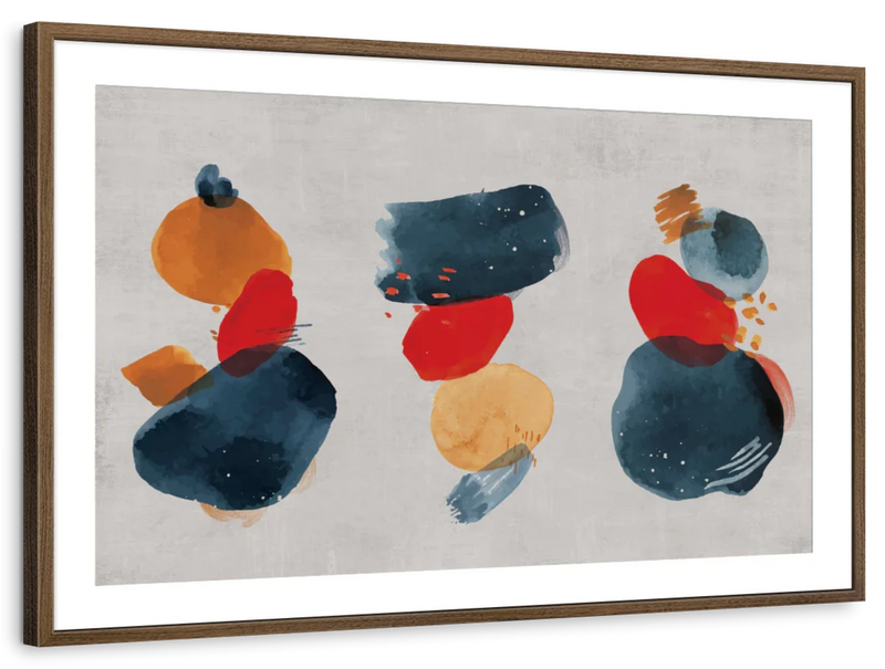 Watercolor Blotches Canvas Set Wall Art