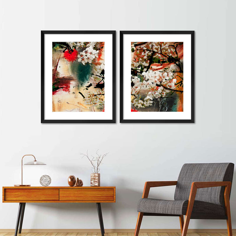 Japanese Flower Wall Art