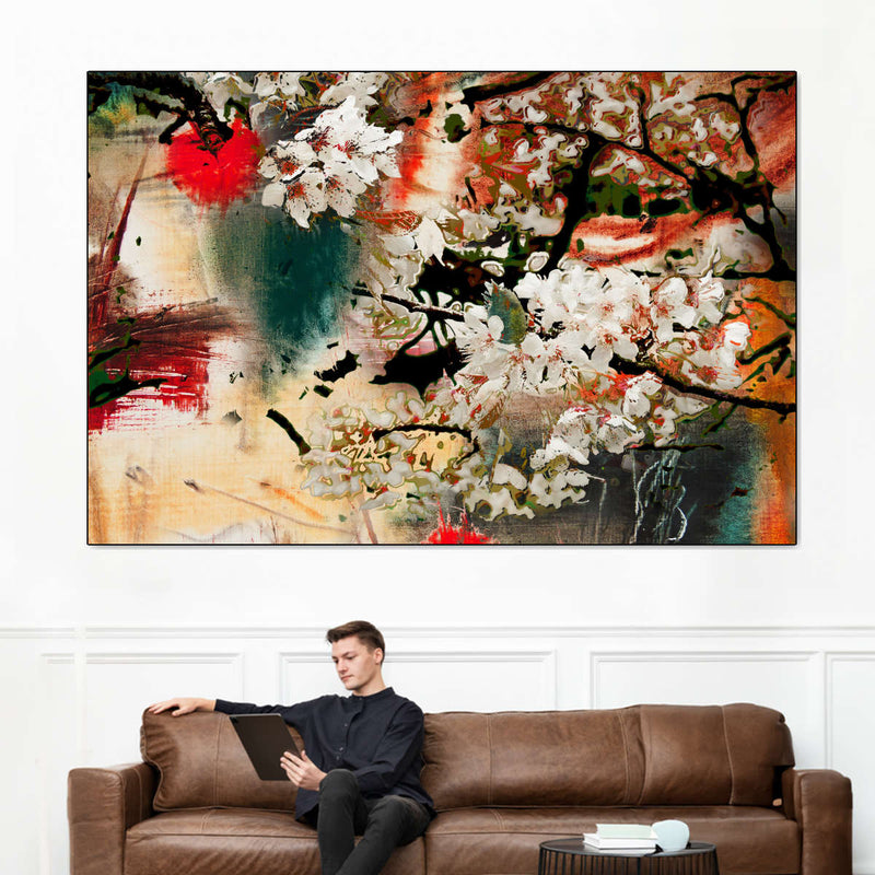 Japanese Flower Wall Art