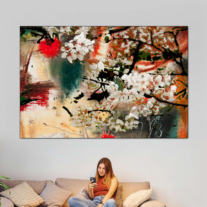 Japanese Flower Wall Art