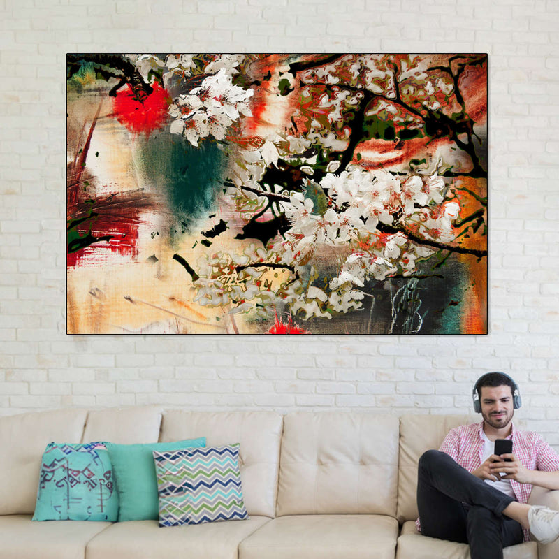 Japanese Flower Wall Art