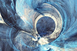Ocean Line Swirls Abstract Wall Art