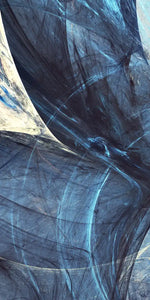 Ocean Line Swirls Abstract Wall Art