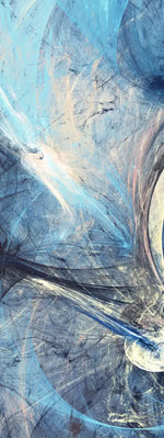 Ocean Line Swirls Abstract Wall Art