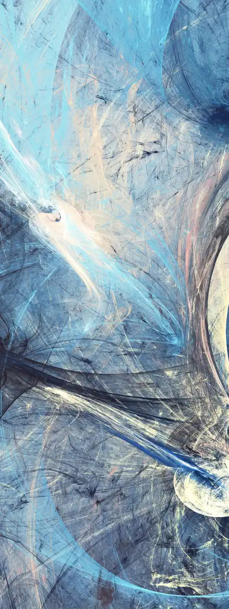 Ocean Line Swirls Abstract Wall Art
