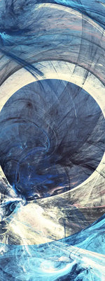 Ocean Line Swirls Abstract Wall Art