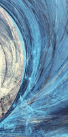 Ocean Line Swirls Abstract Wall Art