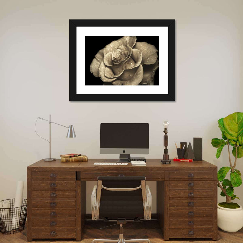 Retro Rose Wall Art