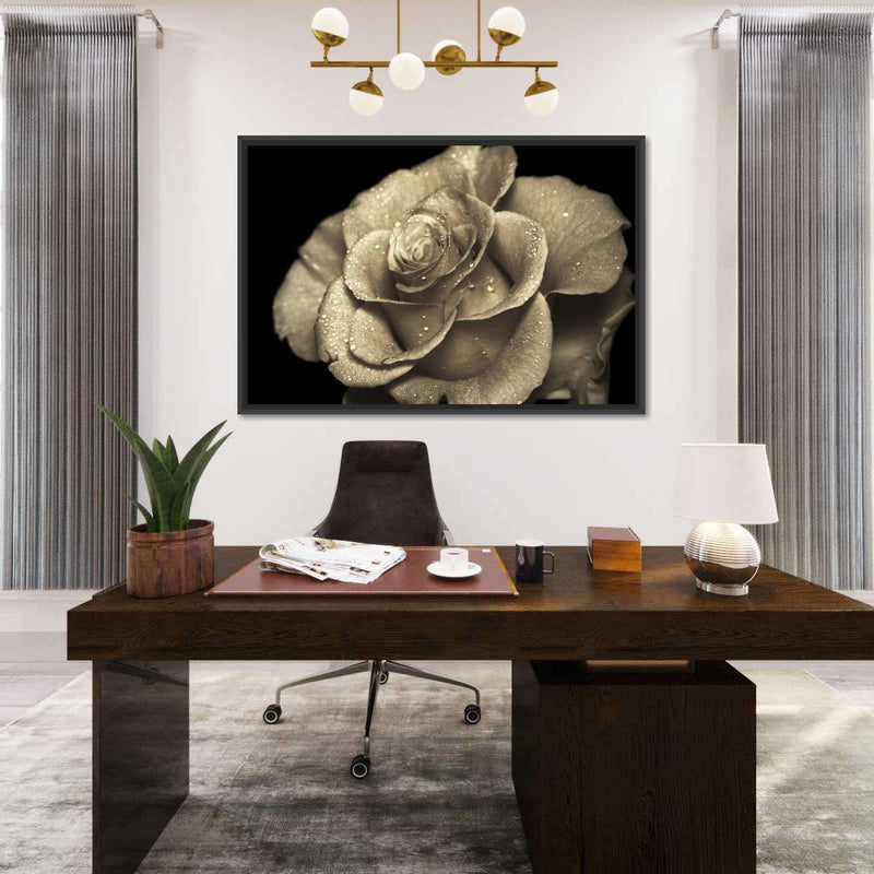 Retro Rose Wall Art