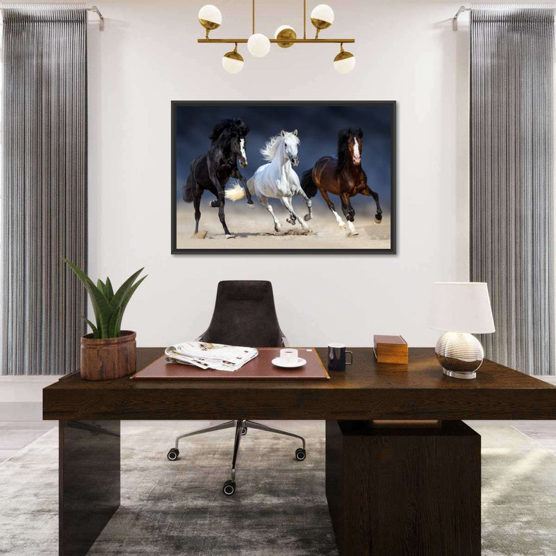 Wild Colorful Horses Wall Art
