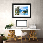Sunny Maligne Lake Wall Art