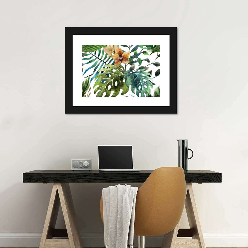 Wild Monstera Leaves Wall Art