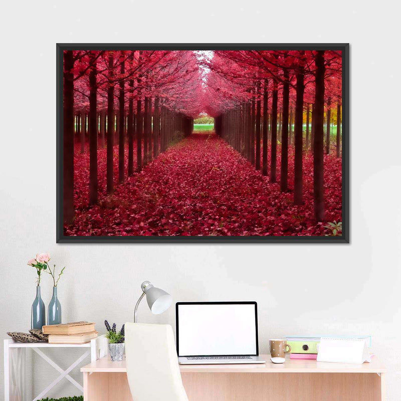 Red Forest Wall Art