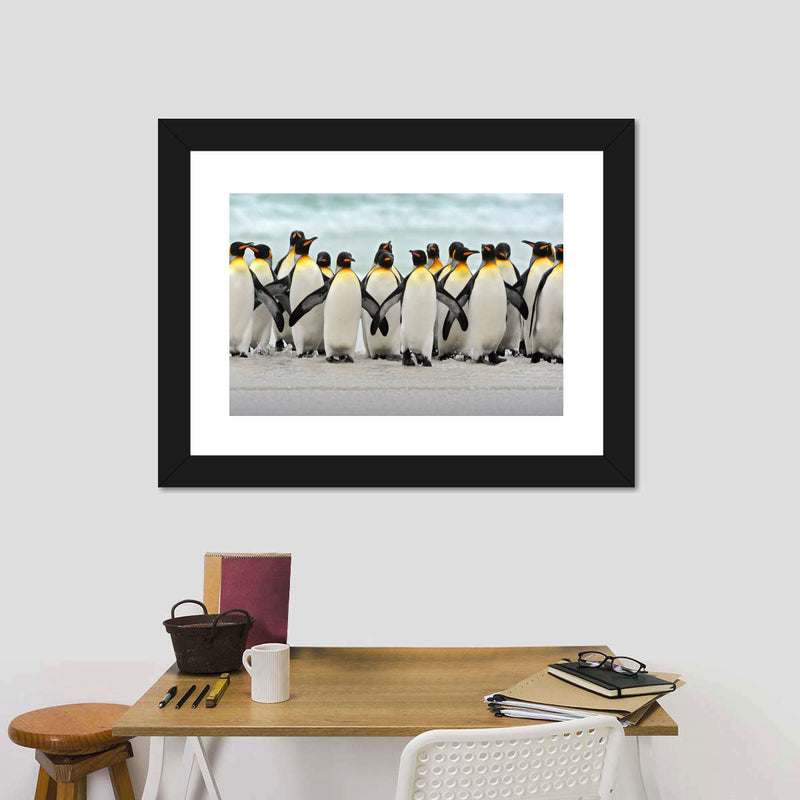Waddle Of Penguins Wall Art