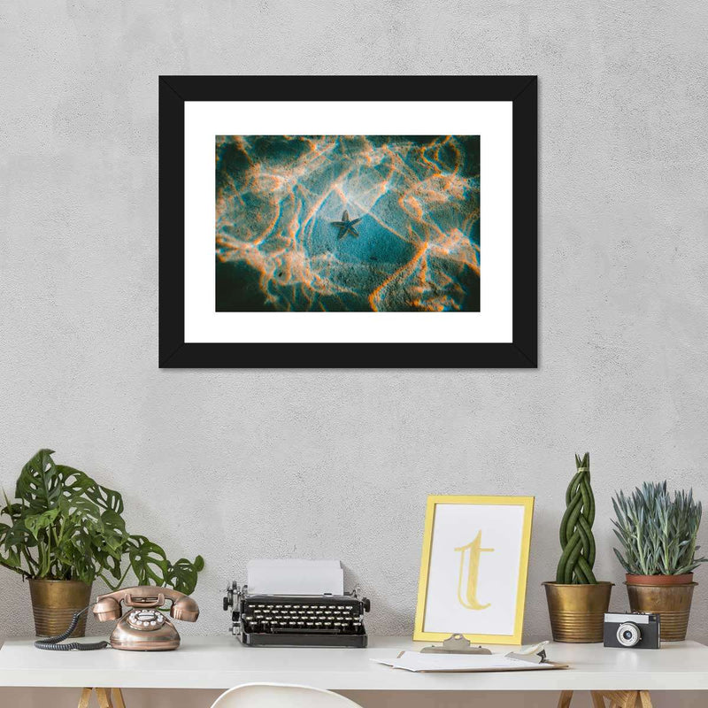 Sandy Underwater Starfish Wall Art