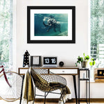 Swimming Elephant Wall Art