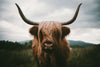 Open Field Highland Cow Wall Art